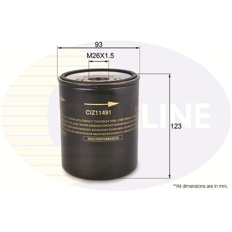Comline Engine Oil Filter CIZ11491