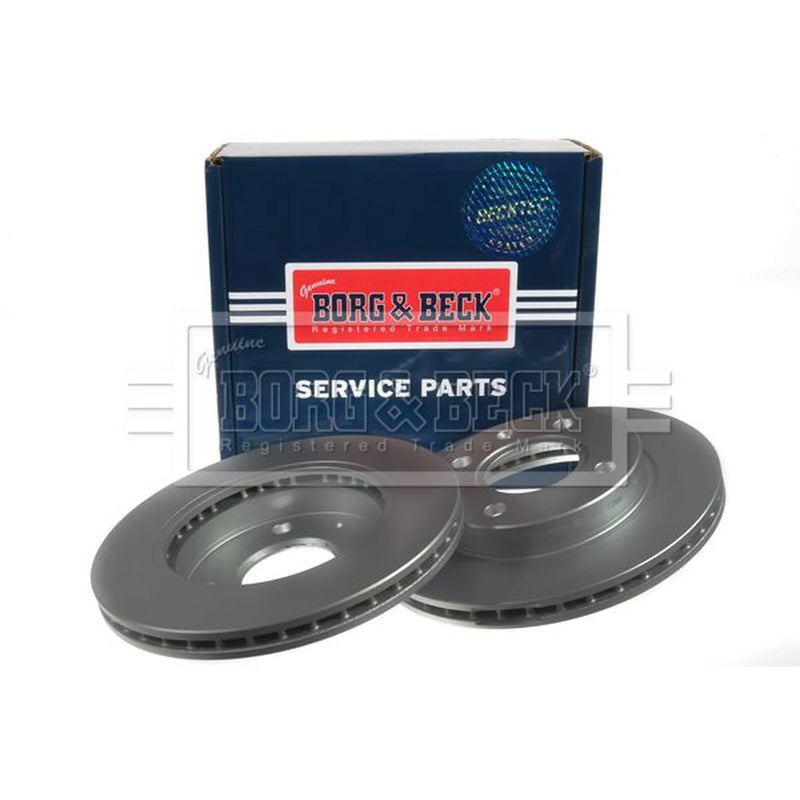 Borg & Beck 2 x Vented Front Brake Discs BBD4025