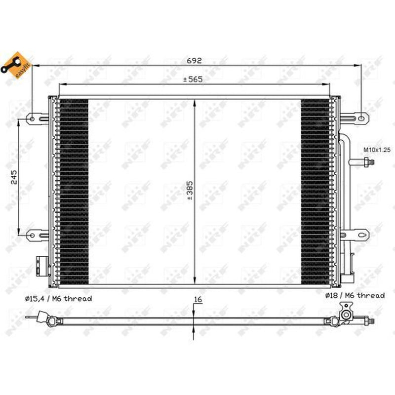 NRF Air Conditioning Condenser 35560