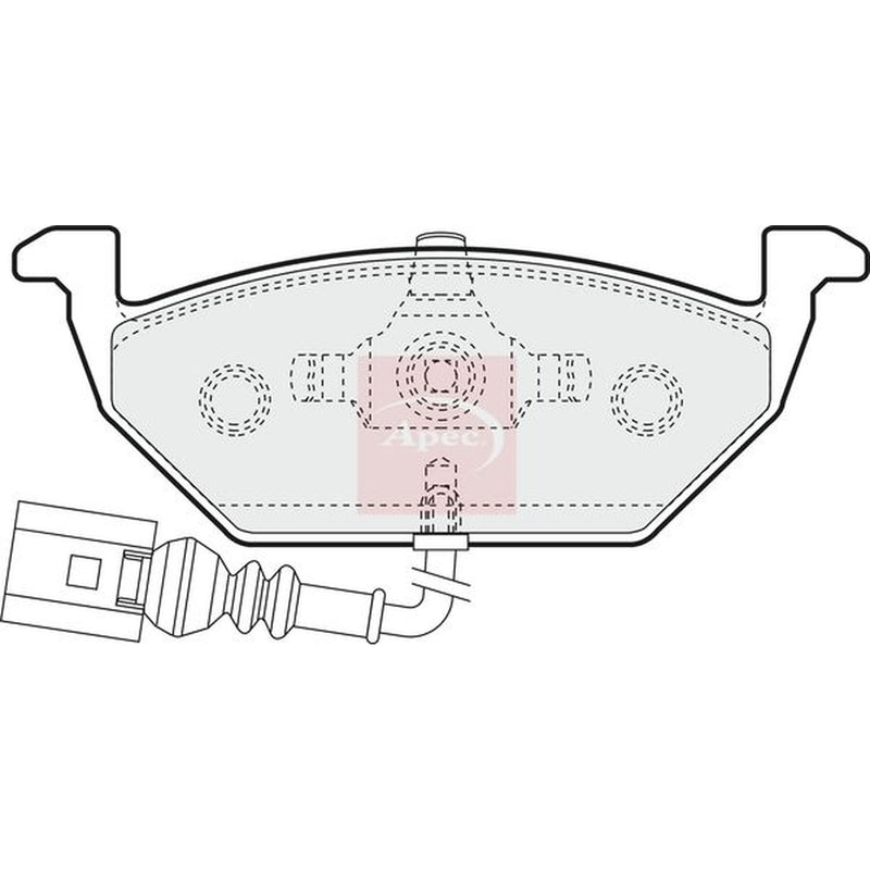 Apec Front Brake Pad Set PAD1109