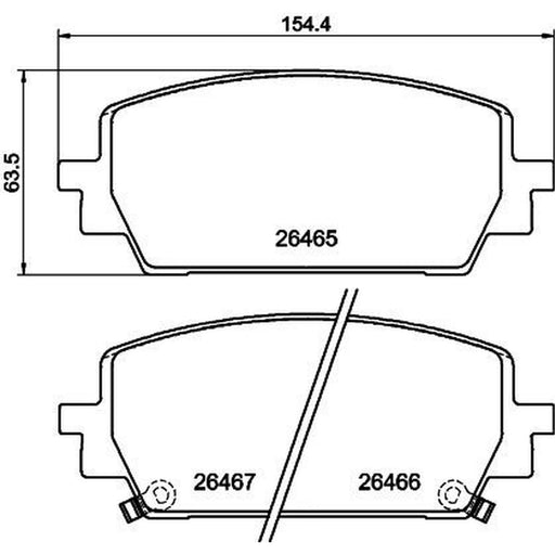 DON Front Brake Pad Set PCP2058