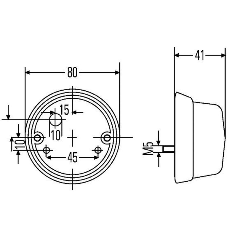 Hella Direction Indicator Light Right 2BA 001 259-611
