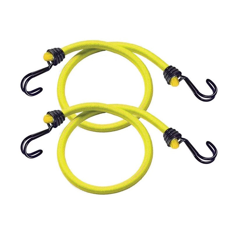 Master Lock Twin Wire Bungee Cord 100cm Yellow 2 Piece - 3022EURDAT