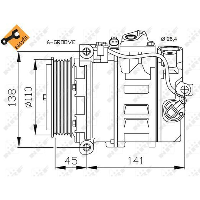 NRF Air Conditioning Compressor 32214