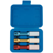 Draper Long Reach Wheel Nut Socket 1/2" Sq. Dr. 3 Piece Set