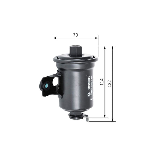 Genuine Bosch Cv Fuel Filter  F0110 Fits Toyota Corolla - 1.3 - 87-92 0986450110 Bosch  - Town Parts