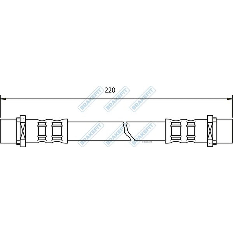Apec Brake Hydraulic Hose Line Rear BHO4112