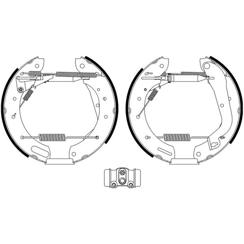 Mintex Brake Shoe Set Axle Kit MSP317