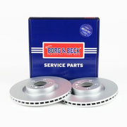 Borg & Beck 2 x Vented Front Brake Discs BBD5598