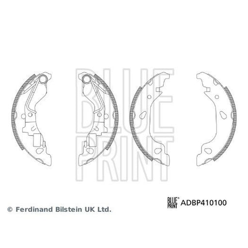 Blue Print Brake Shoe Set Axle Kit Rear ADBP410100