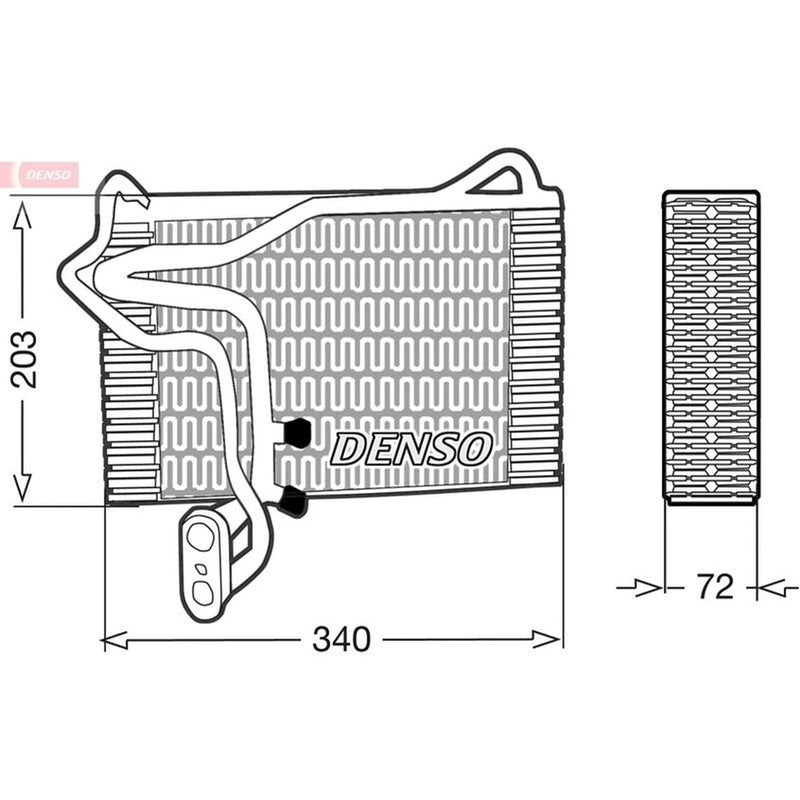 Denso Air Conditioning Evaporator DEV02002
