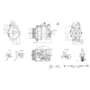 Hella Air Conditioning Compressor 8FK 366 201-851