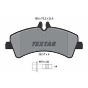 Textar Rear Brake Pad Set 2921702
