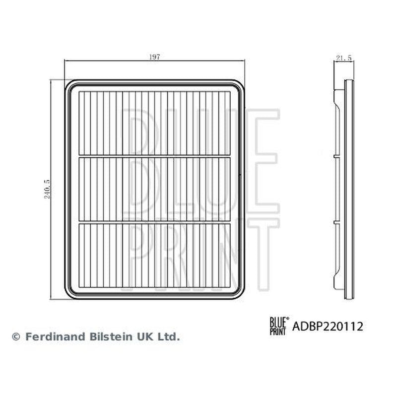 Blue Print Engine Air Filter ADBP220112