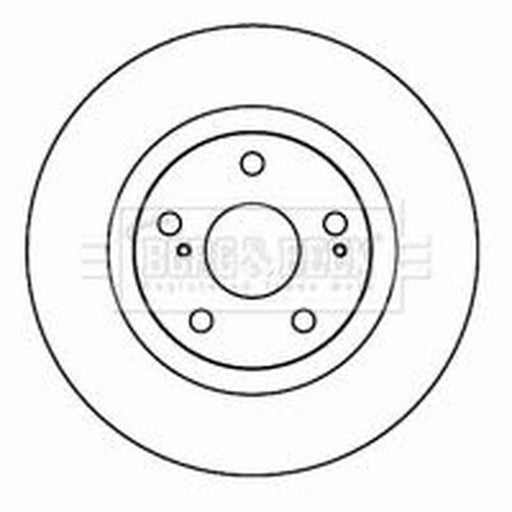 Borg & Beck 2 x Vented Front Brake Discs BBD4606