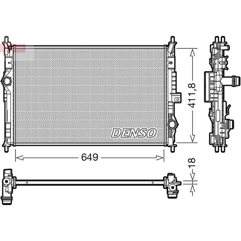 Denso Engine Radiator DRM21103