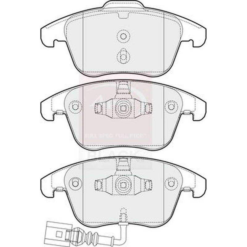 Apec Front Brake Pad Set PAD1653B