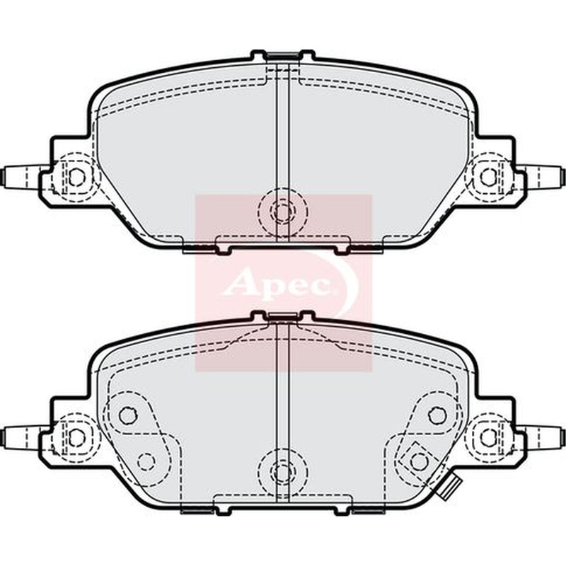 Apec Rear Brake Pad Set PAD2322