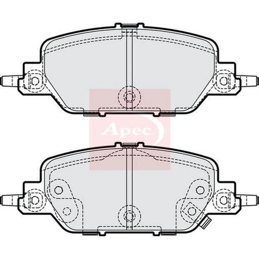 Apec Rear Brake Pad Set PAD2322