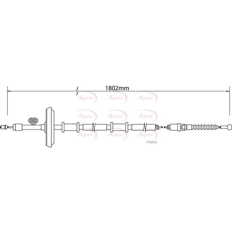 Apec Handbrake Cable Right Rear CAB1460