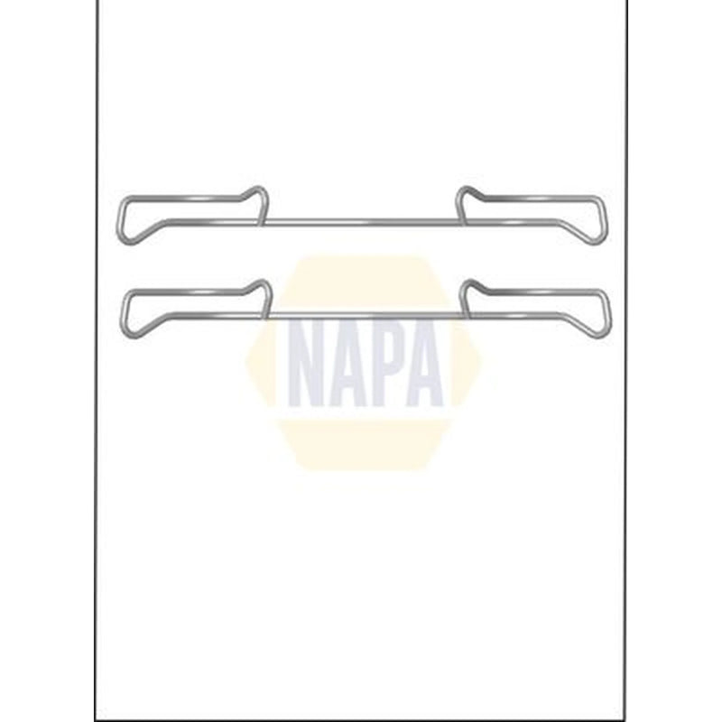 NAPA Brake Pad Accessory Fitting Kit Front NFK1086