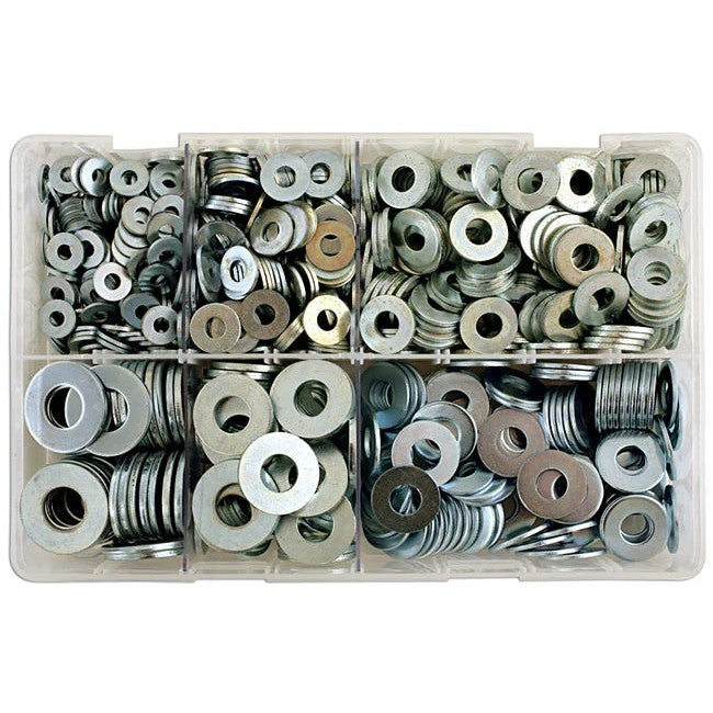 Connect Assorted Imperial Table 4 Flat Washers 800pc - CPL