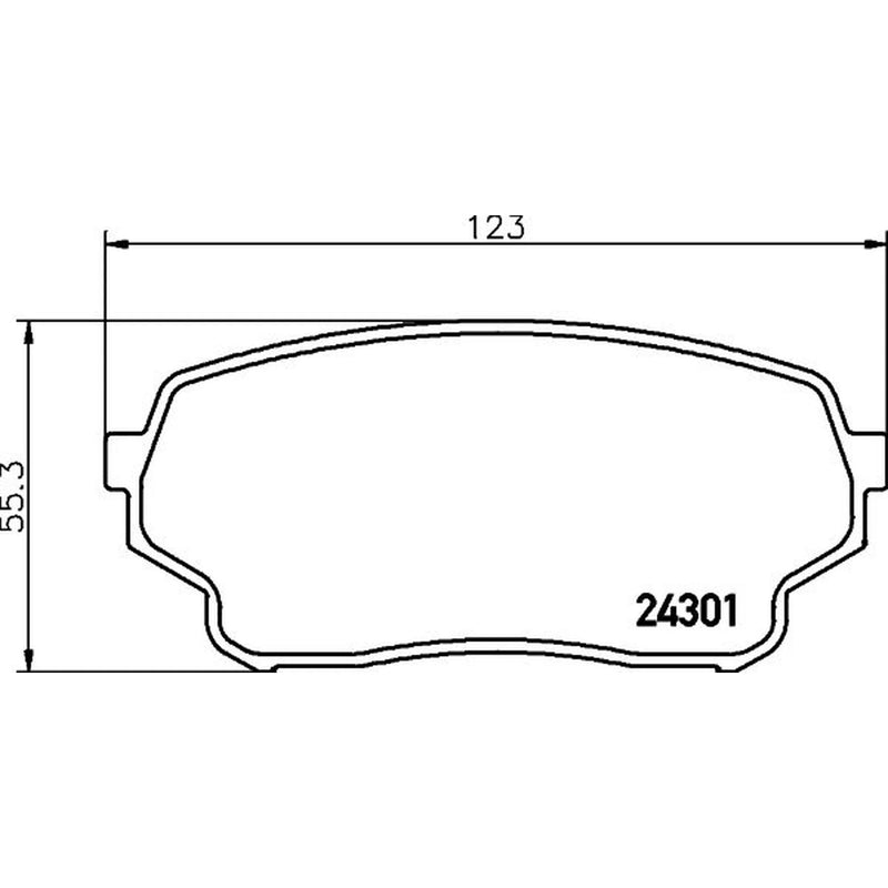 DON Front Brake Pad Set PCP1958
