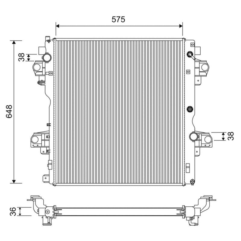 Valeo Engine Radiator 701226