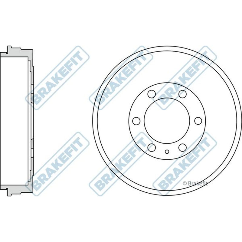 Apec Brake Drum Assembly Rear BDR9034