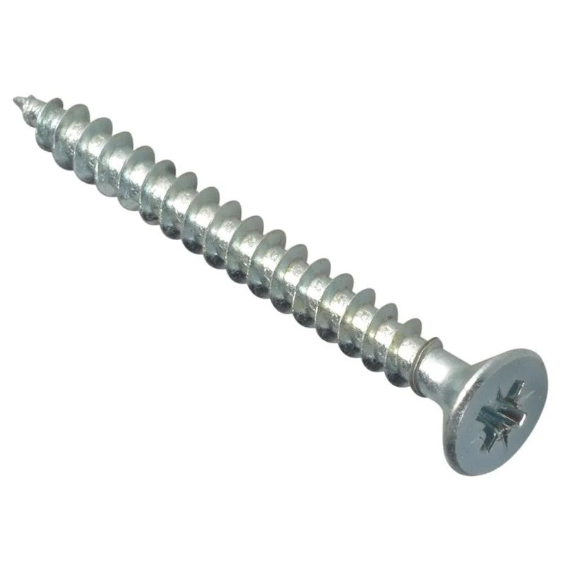 ForgeFix Multi-Purpose Pozi Compatible Screw CSK ST ZP 5 x Box 200 40-50mm