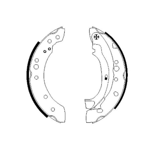 Mintex Brake Shoe Set Axle Kit MFR590