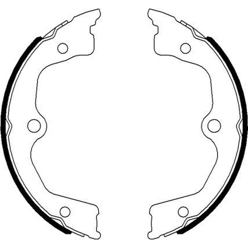 Textar Parking Brake Shoe Set 91077700