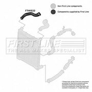 First Line Intercooler Turbo Charge Air Hose FTH1533