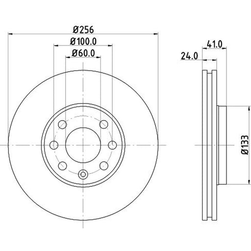 DON 2 x Internally Vented Front Brake Discs PCD10292