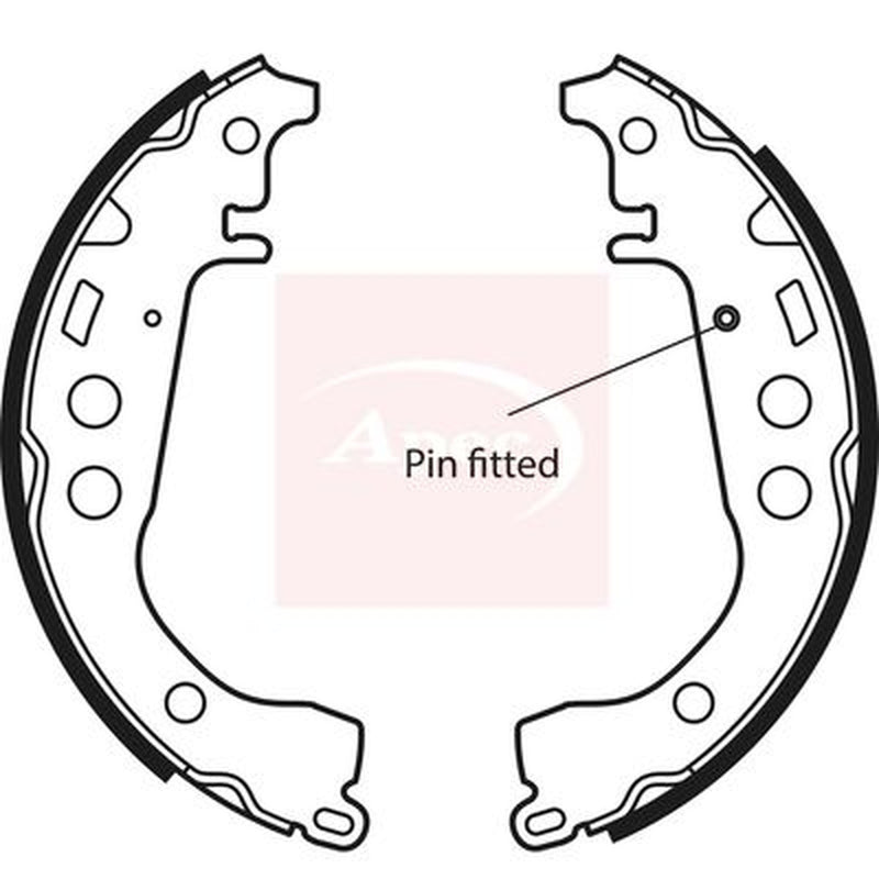 Apec Brake Shoe Set Axle Kit SHU592