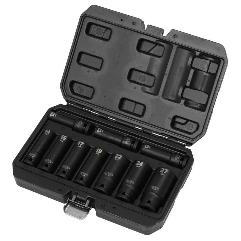 Draper Impact Socket Set 1/2" Sq. Dr. 10 Piece