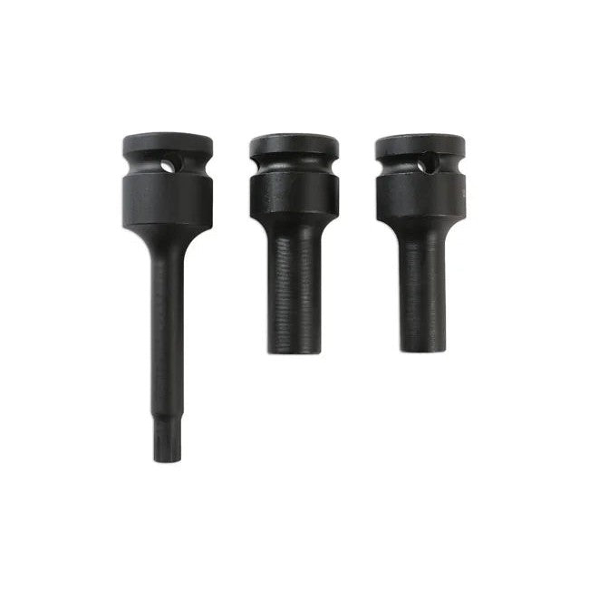 Laser Tools Split Rim Socket Bit Set 3pc - PL