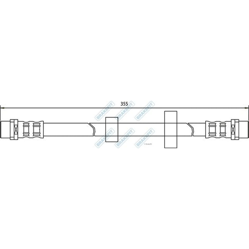 Apec Brake Hydraulic Hose Line Front BHO4033
