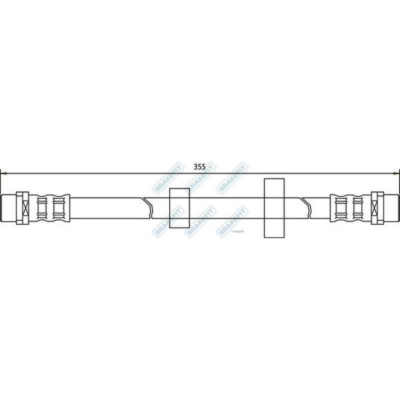 Apec Brake Hydraulic Hose Line Front BHO4033