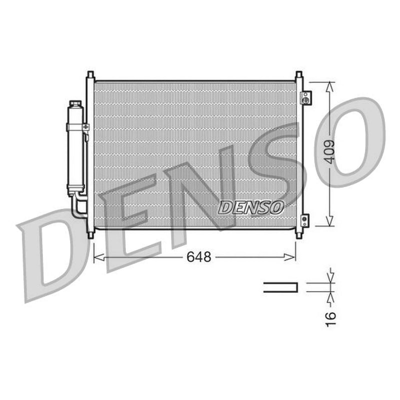 Denso Air Conditioning Condenser DCN46001