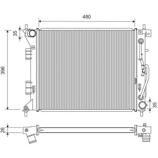 Valeo Engine Radiator 701452