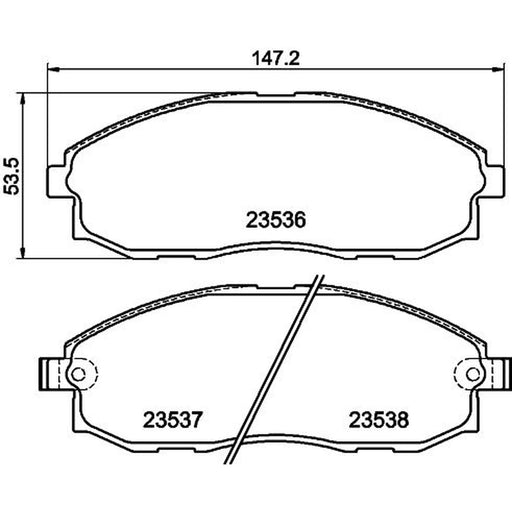 DON Front Brake Pad Set PCP1934