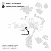 Borg & Beck Intercooler Turbo Charge Air Hose BTH1437