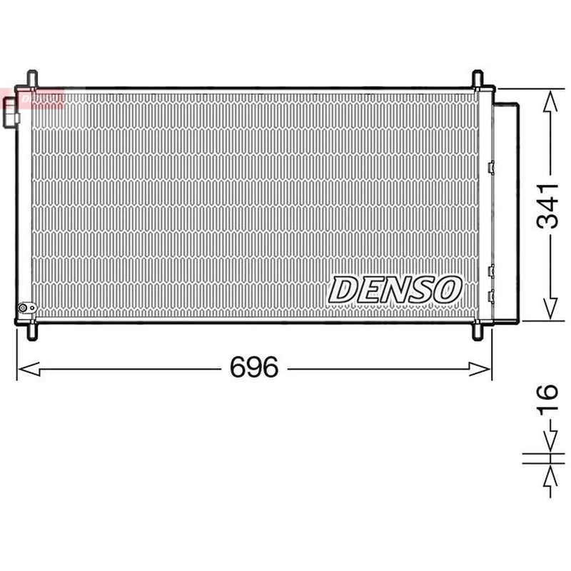 Denso Air Conditioning Condenser DCN50121