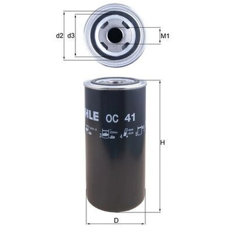 Mahle Engine Oil Filter OC 41
