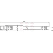 Apec Brake Hydraulic Hose Line Front HOS3351