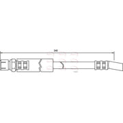 Apec Brake Hydraulic Hose Line Front HOS3351