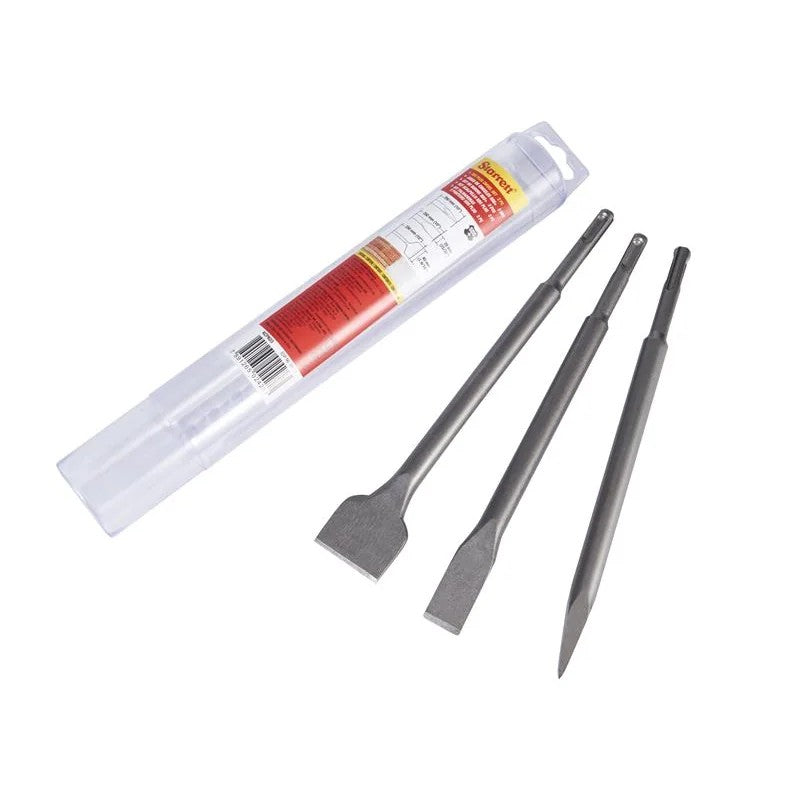 Starrett SDS Plus Chisel Set, 3 Piece - KCPK03