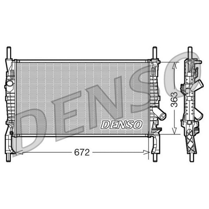 Denso Engine Radiator DRM10105