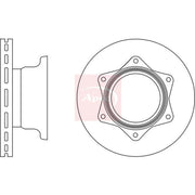 Apec 2 x Vented Rear Brake Discs DSK2797